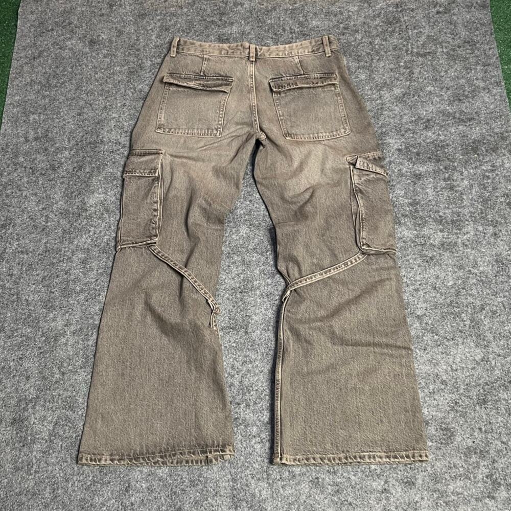 Zara Straight Leg Cargo Jeans in Faded Gray - Picture 8 of 8